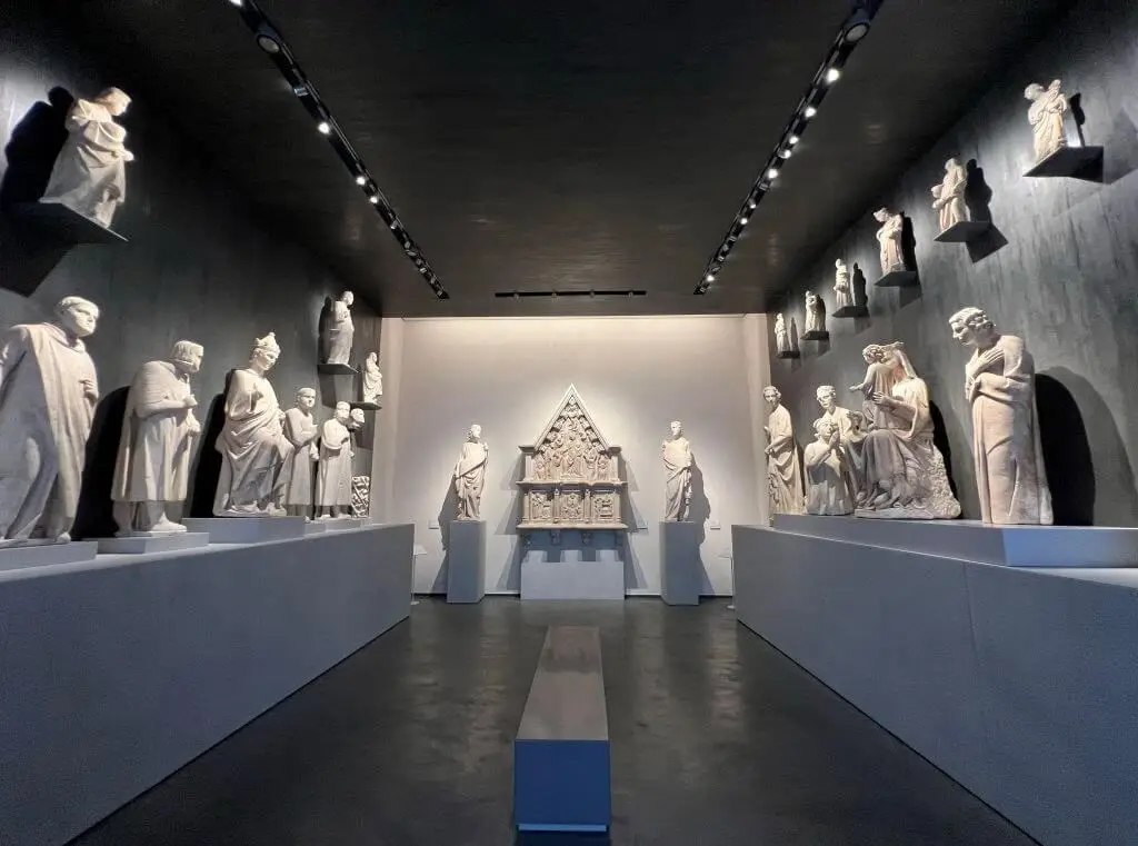 Museum Exhibit Showing Statues From The Duomo