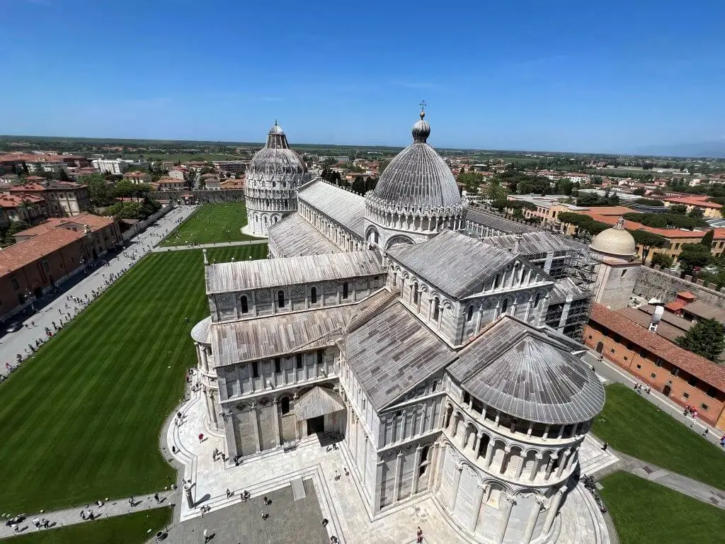The Field Of Miracles From The Top Of The Leaning Tower Of Pisa