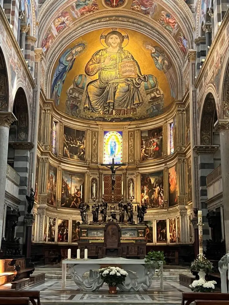 The Main Altar And Apse Of Pisa's Duomo