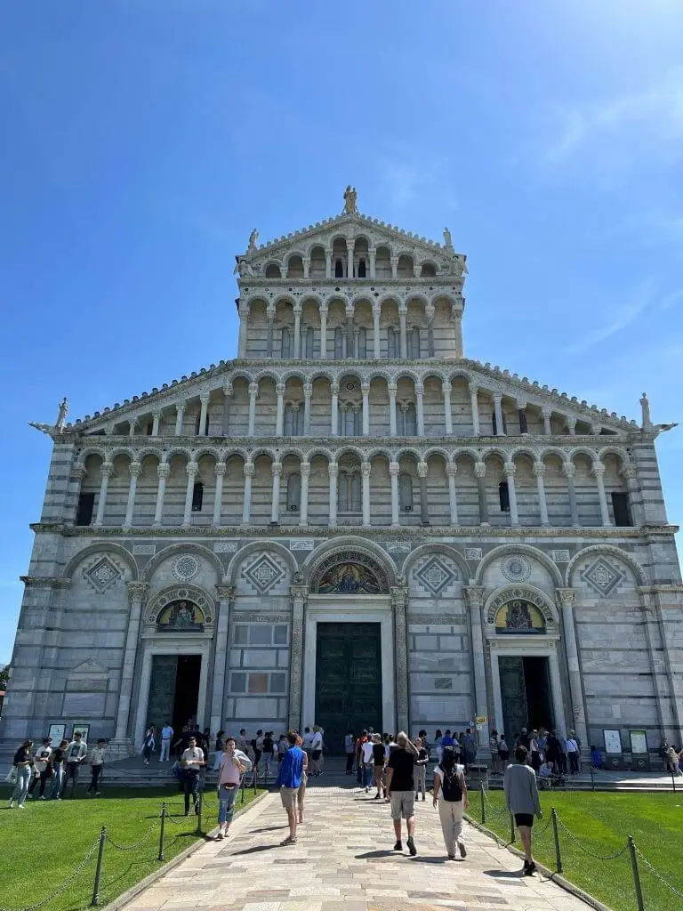 Exterior Facade Of Pisa's Duomo